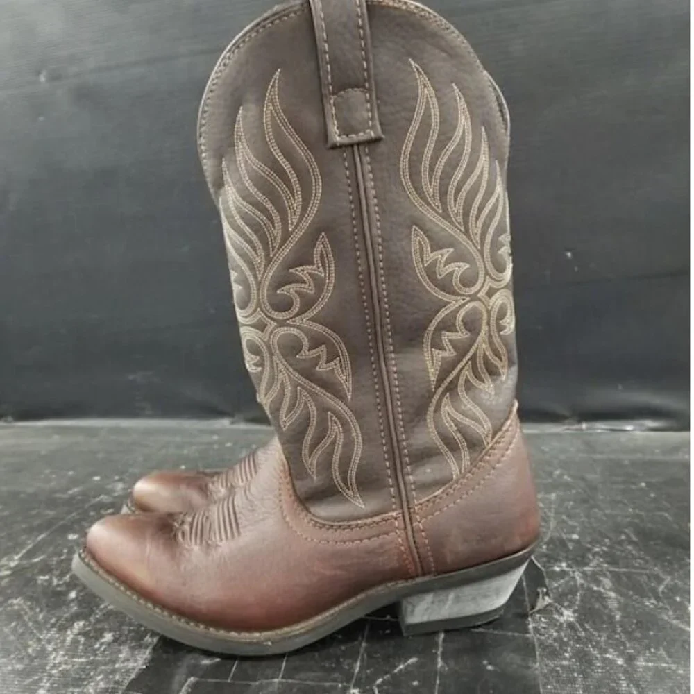 Laredo Womens Kelli 5752 Brown Embroidered Cowgirl Western Boot Size US 7W - Picture 4 of 10